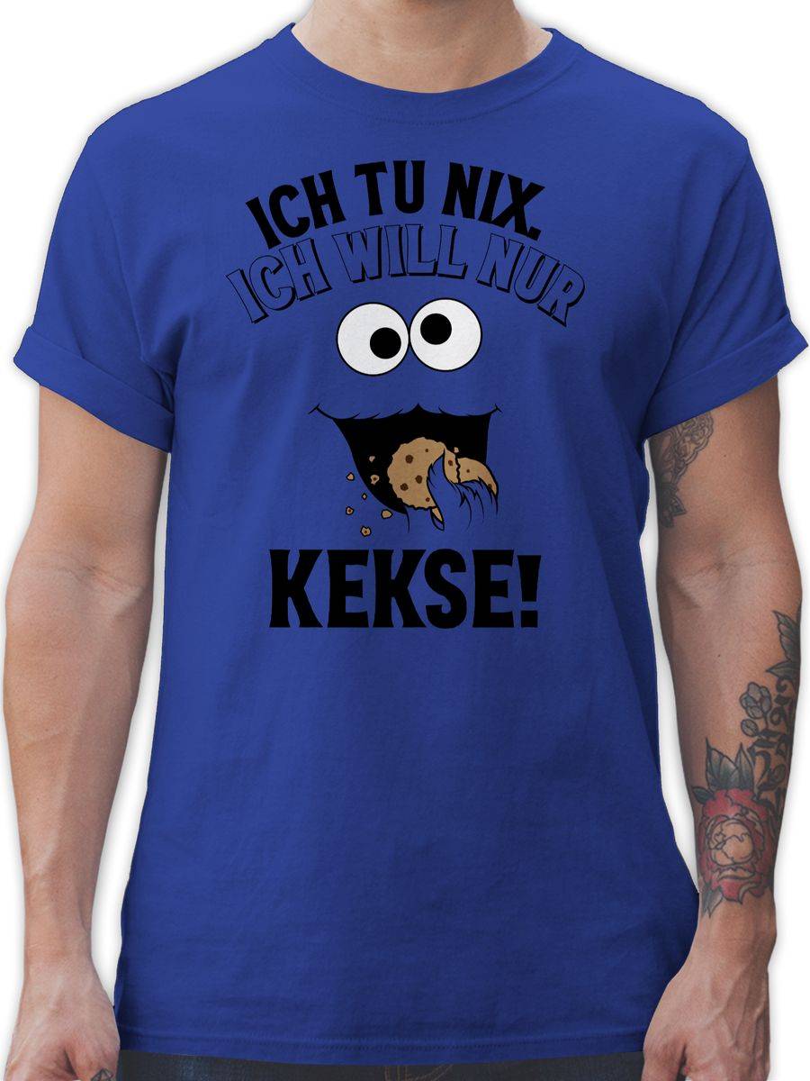 Shirtracer Ich tu nix. Ich will nur Kekse! - schwarz Shirts & Mehr Shirtracer
