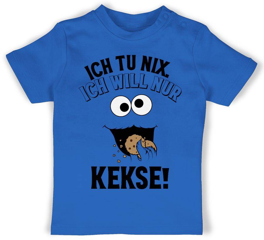 Shirtracer Ich tu nix. Ich will nur Kekse! - schwarz Shirts & Mehr Shirtracer