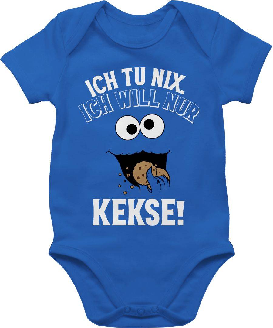 Shirtracer Ich tu nix. Ich will nur Kekse! - weiß/schwarz Shirts & Mehr Shirtracer