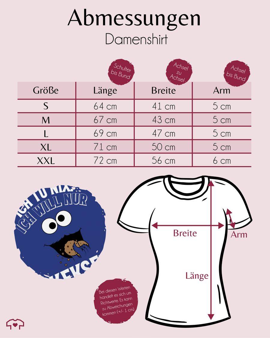 Shirtracer Ich Tu Nix. Ich Will Nur Kekse! - Weiß/schwarz Shirts & Mehr Shirtracer