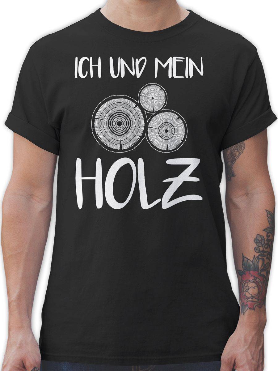 Shirtracer Ich und mein Holz: Tshirt Gym Bag Shirtracer