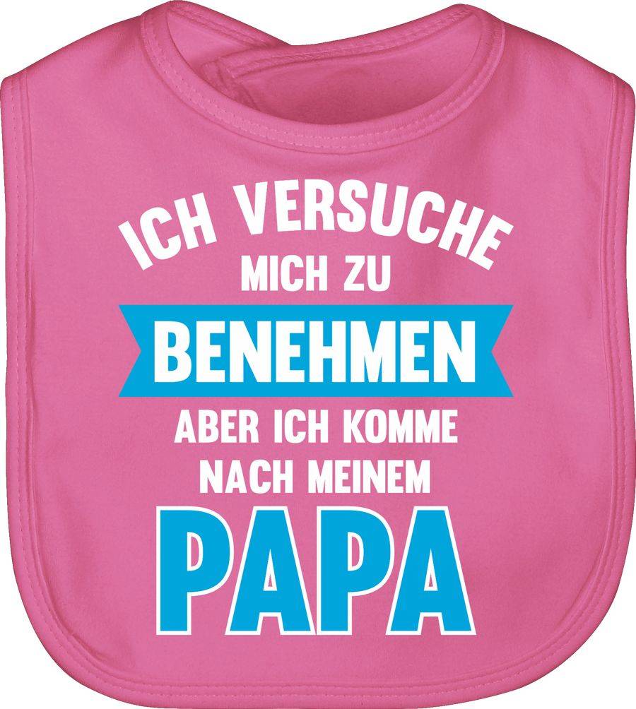 Shirtracer Ich versuche mich zu benehmen aber ich komme nach meinem Papa: Tshirt Rucksack Shirtracer