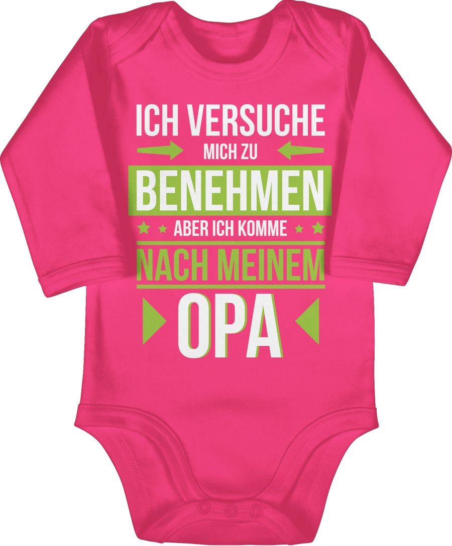 Shirtracer Ich Versuche Mich Zu Benehmen Aber Ich Komme Nach Meinem Opa Grün Shirts & Meh Shirtracer