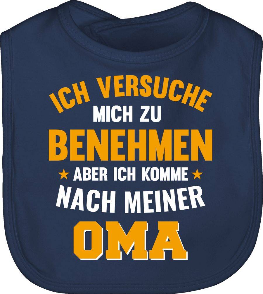 Shirtracer Ich versuche mich zu benehmen aber ich komme nach meiner Oma orange: T-Shirt Tur Shirtracer