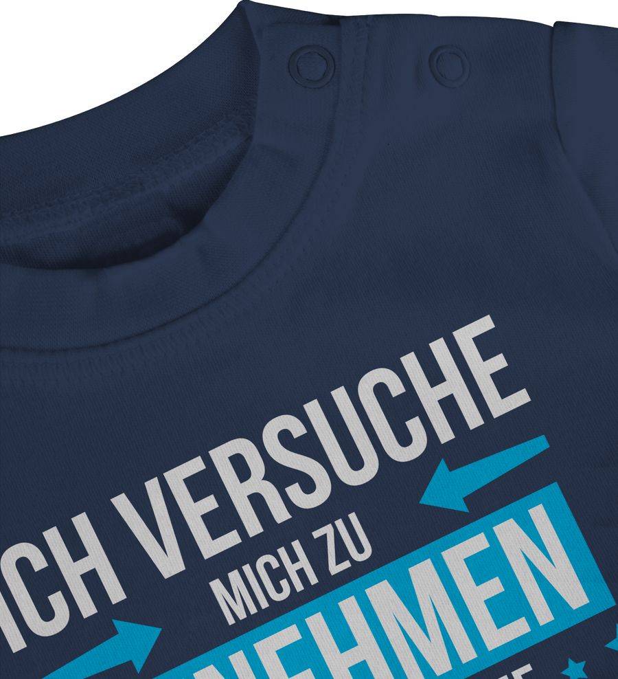 Shirtracer Ich Versuche Mich Zu Benehmen Aber Ich Komme Nach Meinem Papa Blau: Tshirt Rucks Shirtracer
