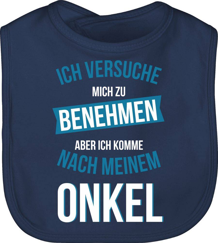 Shirtracer Ich versuche mich zu benehmen aber ich komme nach meinem Onkel: T-Shirt Turnbeut Shirtracer