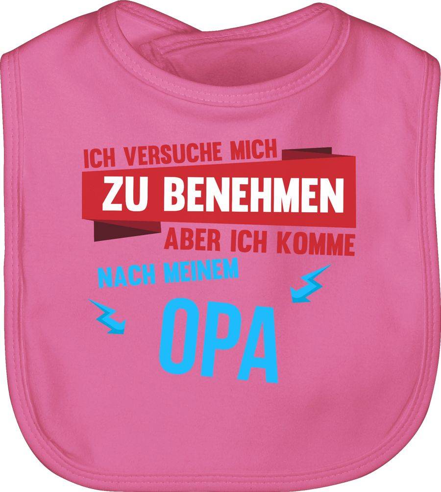 Shirtracer Ich versuche mich zu benehmen aber ich komme nach meinem Opa: T-Shirt Turnbeutel Shirtracer