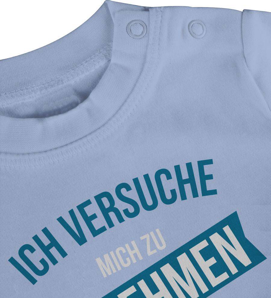 Shirtracer Ich Versuche Mich Zu Benehmen Aber Ich Komme Nach Meinem Onkel: T-Shirt Turnbeut Shirtracer