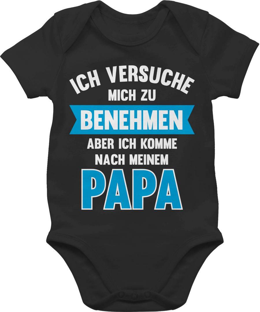 Shirtracer Ich versuche mich zu benehmen aber ich komme nach meinem Papa: Tshirt Rucksack Shirtracer