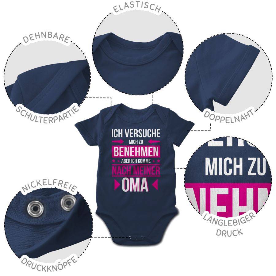 Shirtracer Ich Versuche Mich Zu Benehmen Aber Ich Komme Nach Meiner Oma Shirts & Mehr Shirtracer