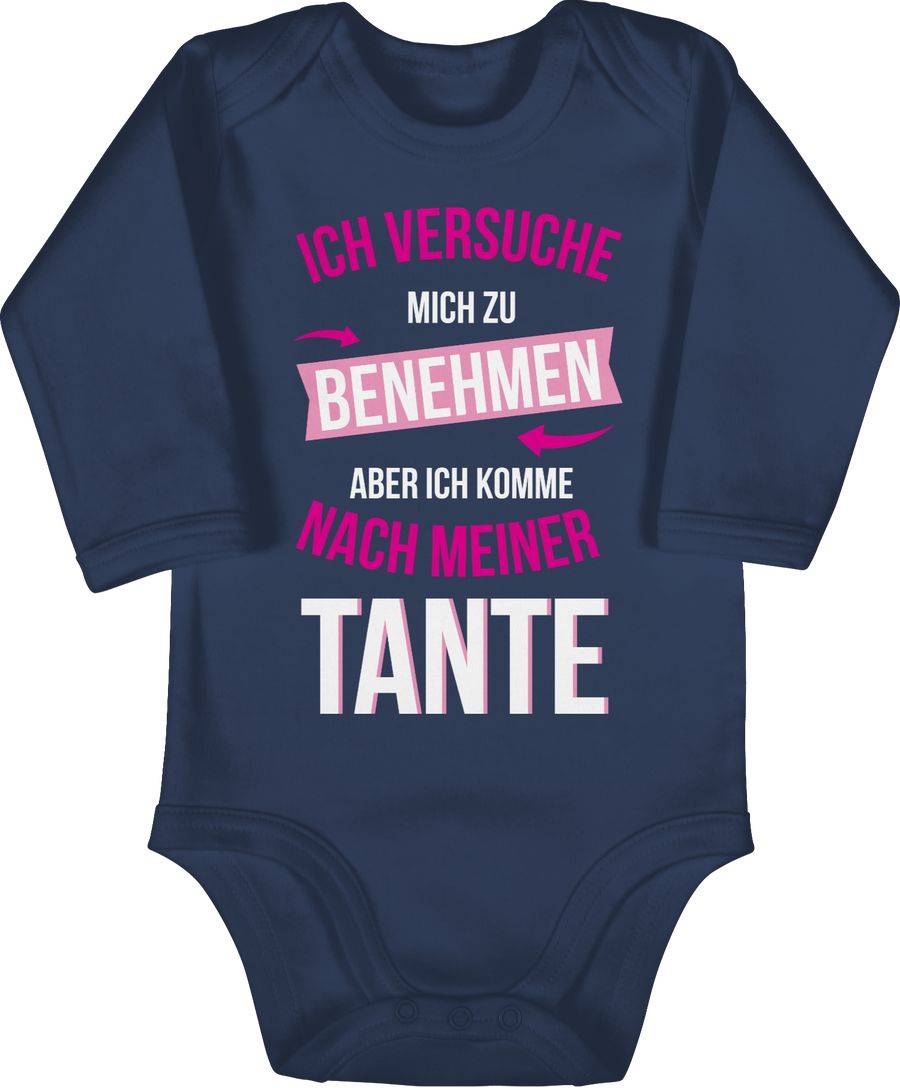 Shirtracer Ich versuche mich zu benehmen aber ich komme nach meiner Tante Shirts & Mehr Shirtracer