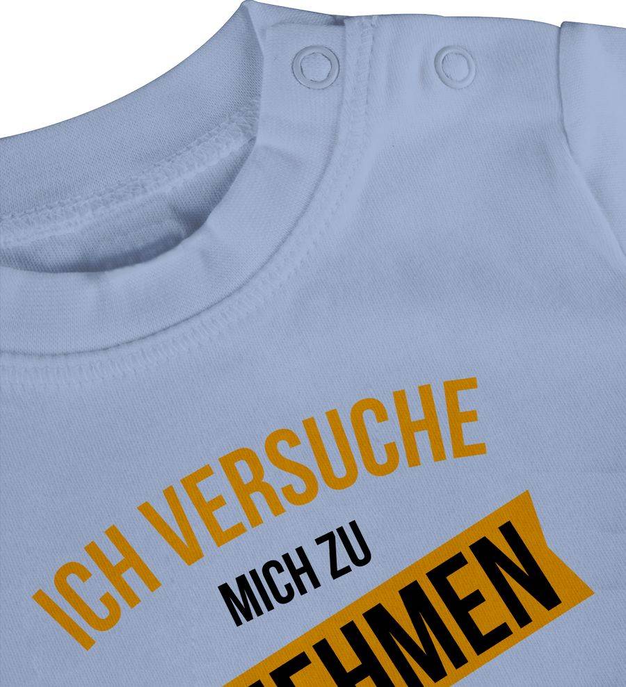 Shirtracer Ich Versuche Mich Zu Benehmen Aber Ich Komme Nach Meinem Papa - Schwarz/orange: Shirtracer