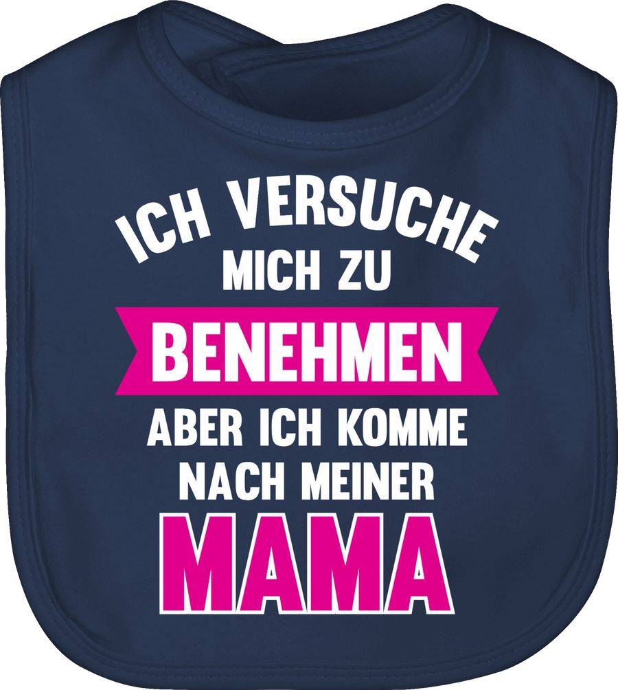 Shirtracer Ich versuche mich zu benehmen aber ich komme nach meiner Mama: Tshirt Rucksack Shirtracer