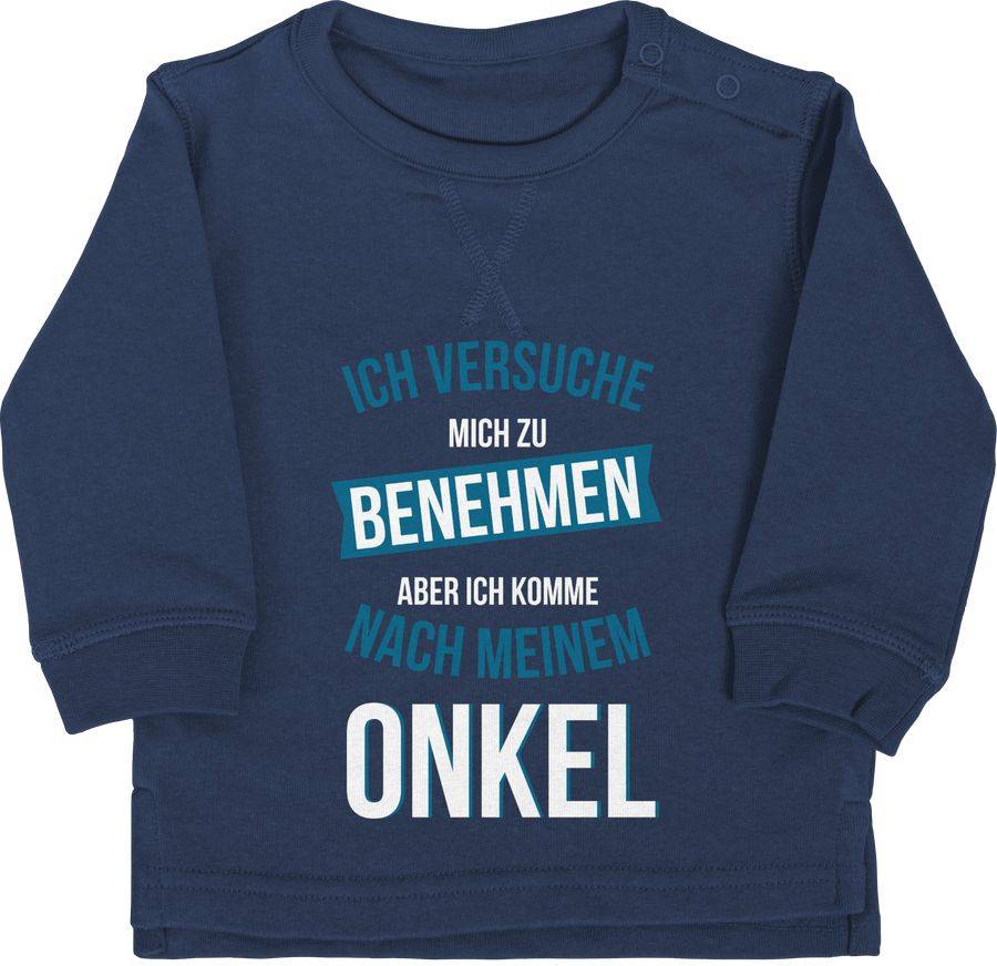 Shirtracer Ich versuche mich zu benehmen aber ich komme nach meinem Onkel: T-Shirt Turnbeut Shirtracer