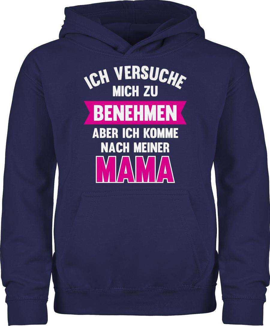 Shirtracer Ich versuche mich zu benehmen aber ich komme nach meiner Mama: Tshirt Rucksack Shirtracer