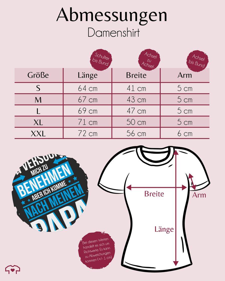 Shirtracer Ich Versuche Mich Zu Benehmen Aber Ich Komme Nach Meinem Papa Blau: Tshirt Rucks Shirtracer