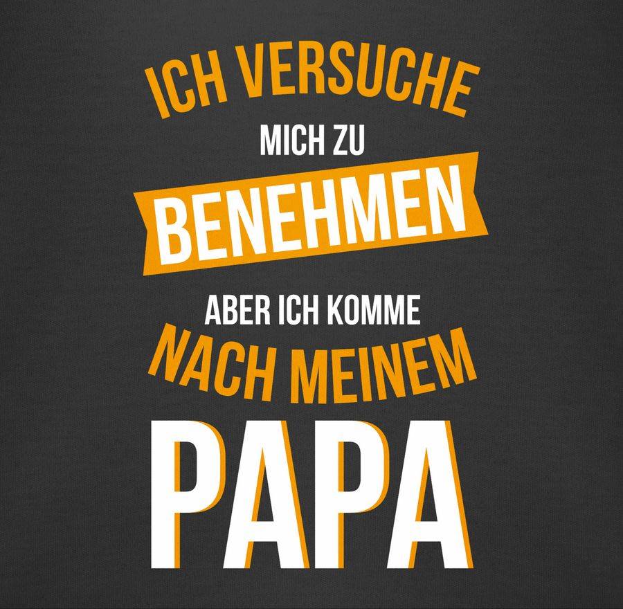 Shirtracer Ich Versuche Mich Zu Benehmen Papa Orange: T-Shirt Rucksack Shirtracer