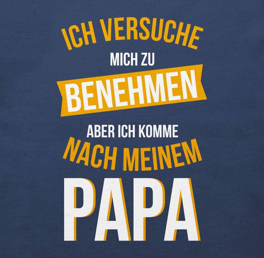 Shirtracer Ich Versuche Mich Zu Benehmen Papa Orange: T-Shirt Rucksack Shirtracer