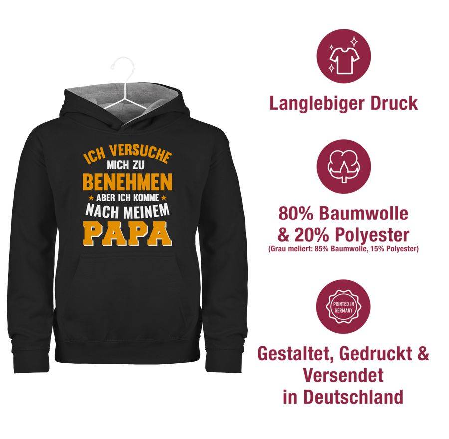 Shirtracer Ich Versuche Mich Zu Benehmen Papa Sterne Shirts & Mehr Shirtracer