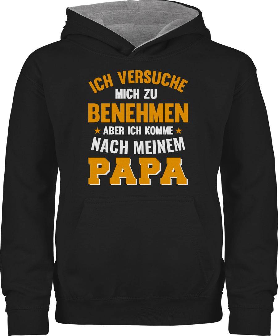 Shirtracer Ich versuche mich zu benehmen Papa Sterne Shirts & Mehr Shirtracer