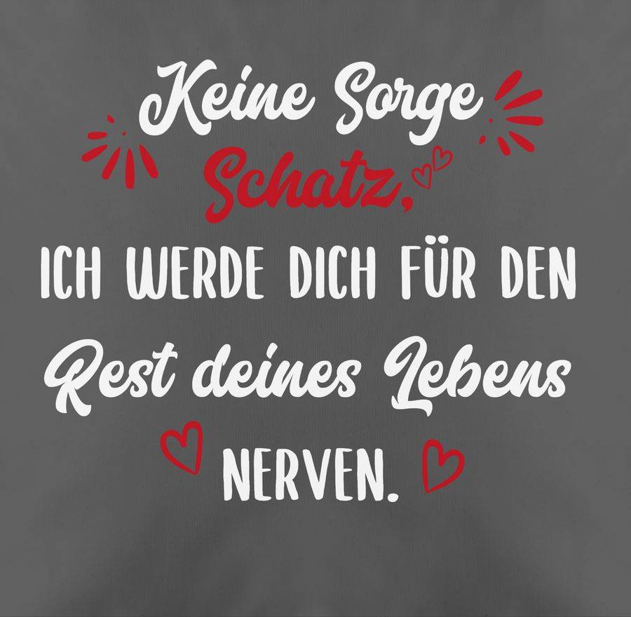 Shirtracer Ich Werde Dich Für Den Rest Deines Lebens Nerven Weiß: T-Shirt Rucksack Shirtracer