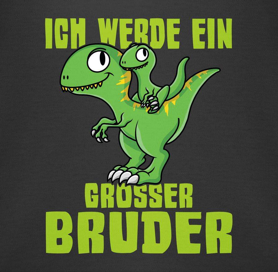 Shirtracer Ich Werde Ein Großer Bruder Mit Dinos Grün: Tshirt Rucksack Shirtracer
