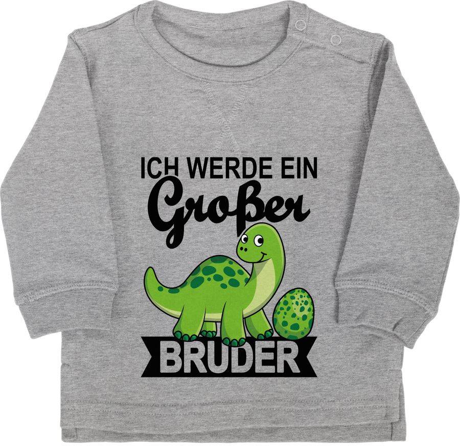 Shirtracer Ich werde ein großer Bruder mit Dinos - schwarz Shirts & Mehr Shirtracer