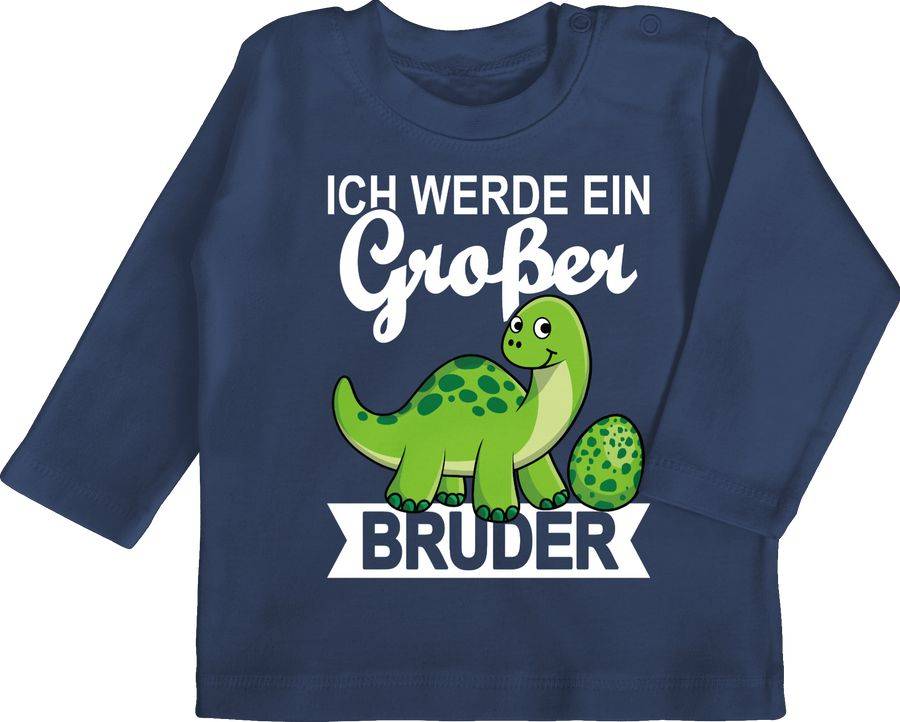 Shirtracer Ich werde ein großer Bruder mit Dinos - weiß Shirts & Mehr Shirtracer