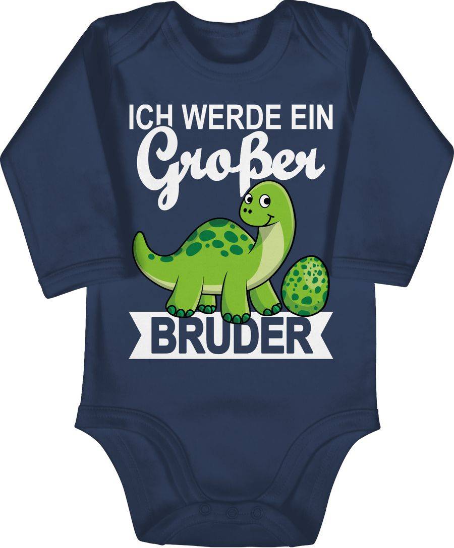 Shirtracer Ich werde ein großer Bruder mit Dinos - weiß Shirts & Mehr Shirtracer