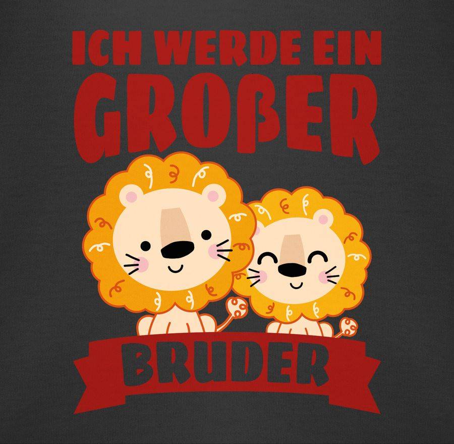 Shirtracer Ich Werde Ein Großer Bruder Mit Löwen - Braun: T-Shirt Rucksack Shirtracer