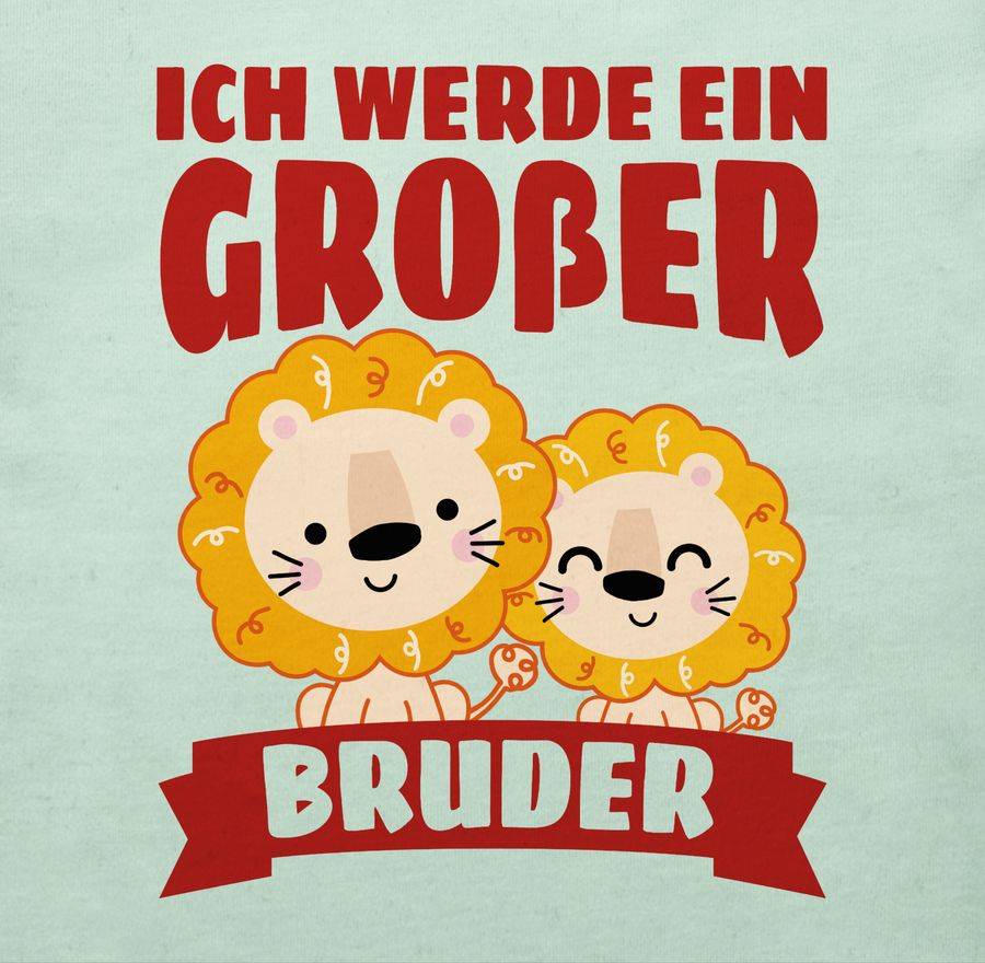 Shirtracer Ich Werde Ein Großer Bruder Mit Löwen - Braun: T-Shirt Rucksack Shirtracer