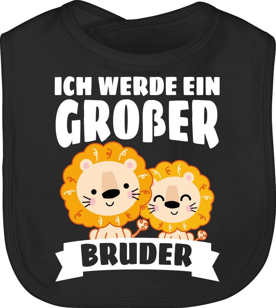 Shirtracer Ich werde ein großer Bruder mit Löwen - weiß: Tshirt Turnbeutel Shirtracer