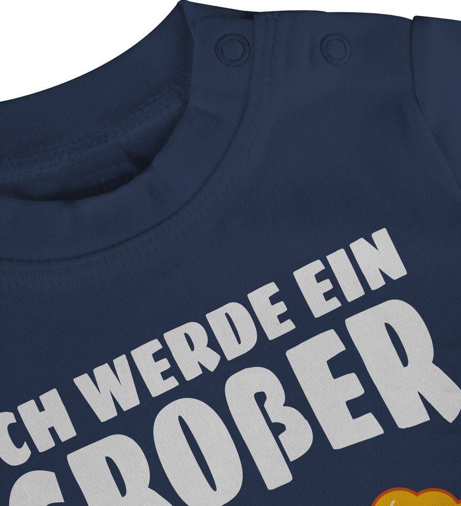 Shirtracer Ich Werde Ein Großer Bruder Mit Löwen - Weiß: Tshirt Turnbeutel Shirtracer