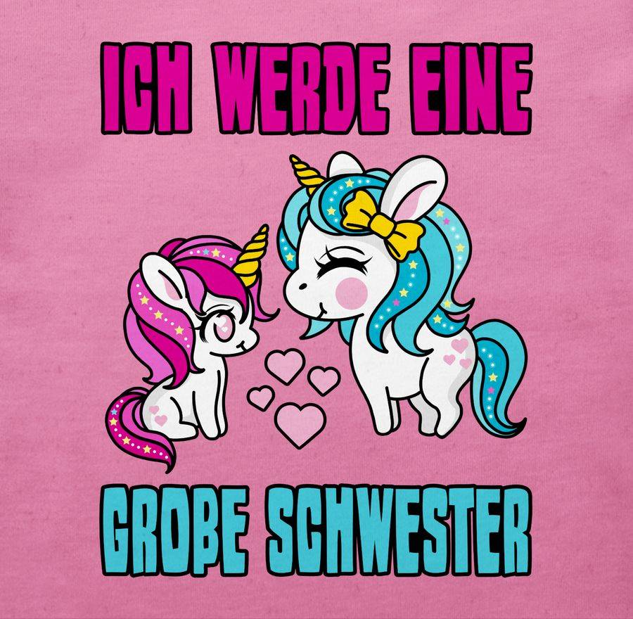 Shirtracer Ich Werde Eine Große Schwester Mit Einhörnern Shirts & Mehr Shirtracer