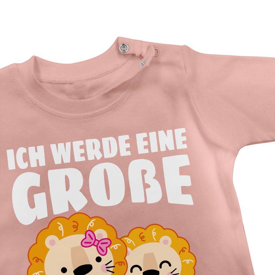 Shirtracer Ich Werde Eine Große Schwester Mit Löwen - Weiß: T-Shirt Rucksack Shirtracer