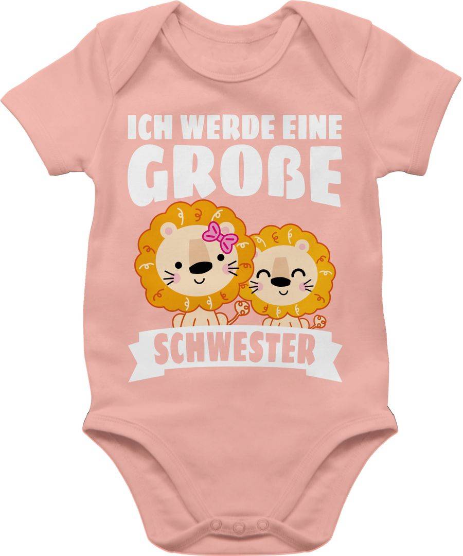 Shirtracer Ich Werde Eine Große Schwester Mit Löwen - Weiß: T-Shirt Rucksack Shirtracer