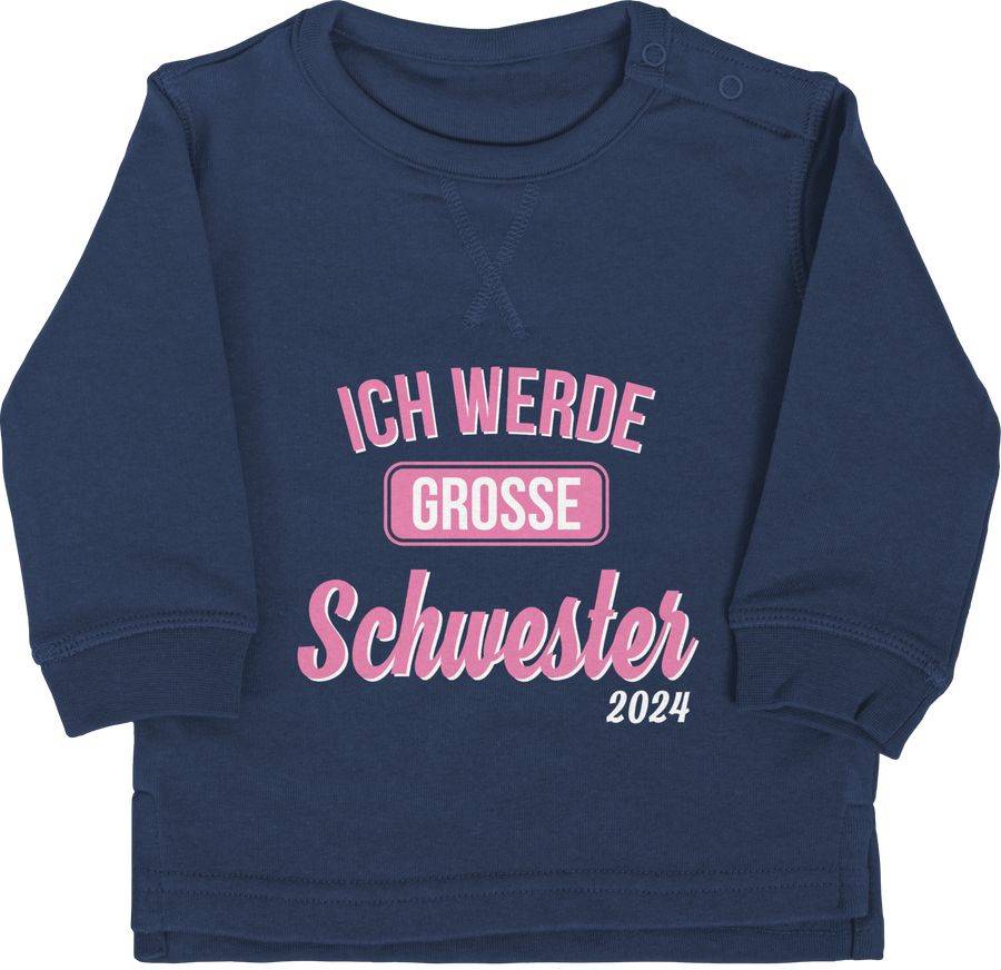 Shirtracer Ich werde große Schwester 2024: Tshirt Rucksack Shirtracer