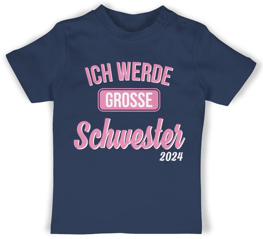 Shirtracer Ich werde große Schwester 2024: Tshirt Rucksack Shirtracer