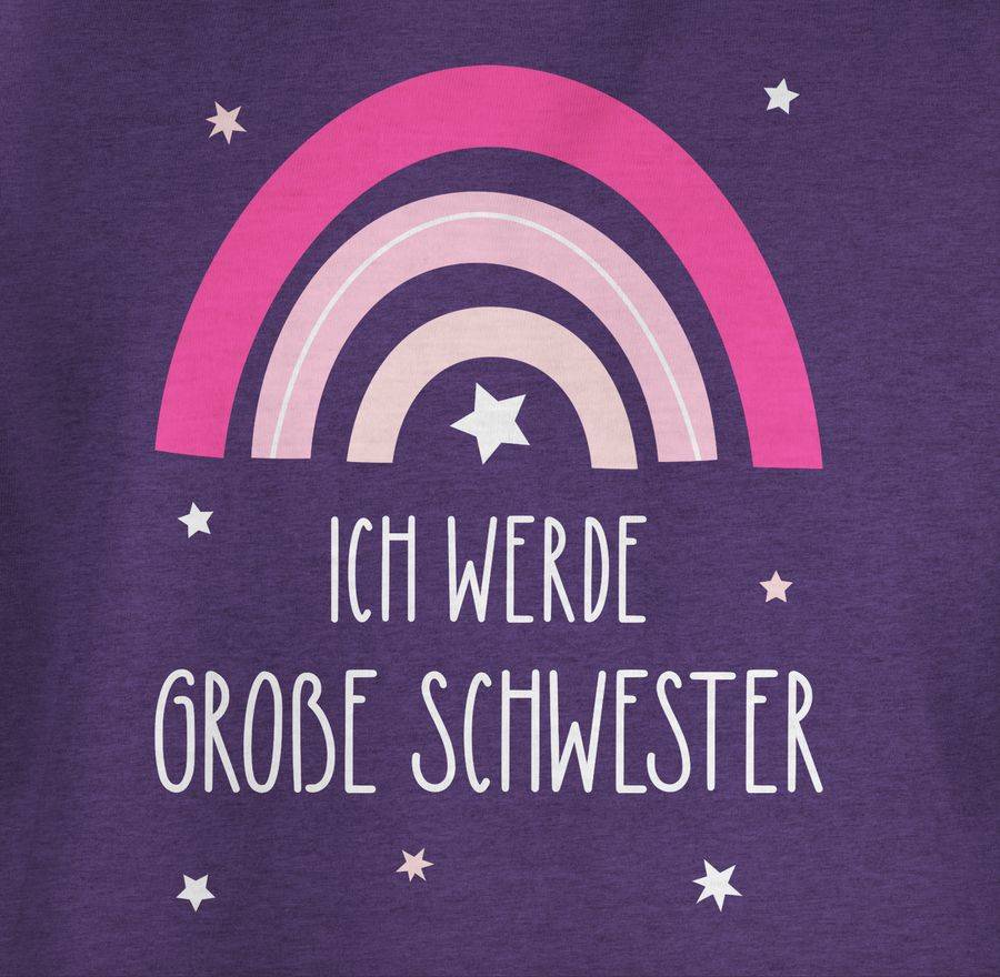 Shirtracer Ich Werde Große Schwester - Regenbogen - Grosse Schwester Shirts & Mehr Shirtracer