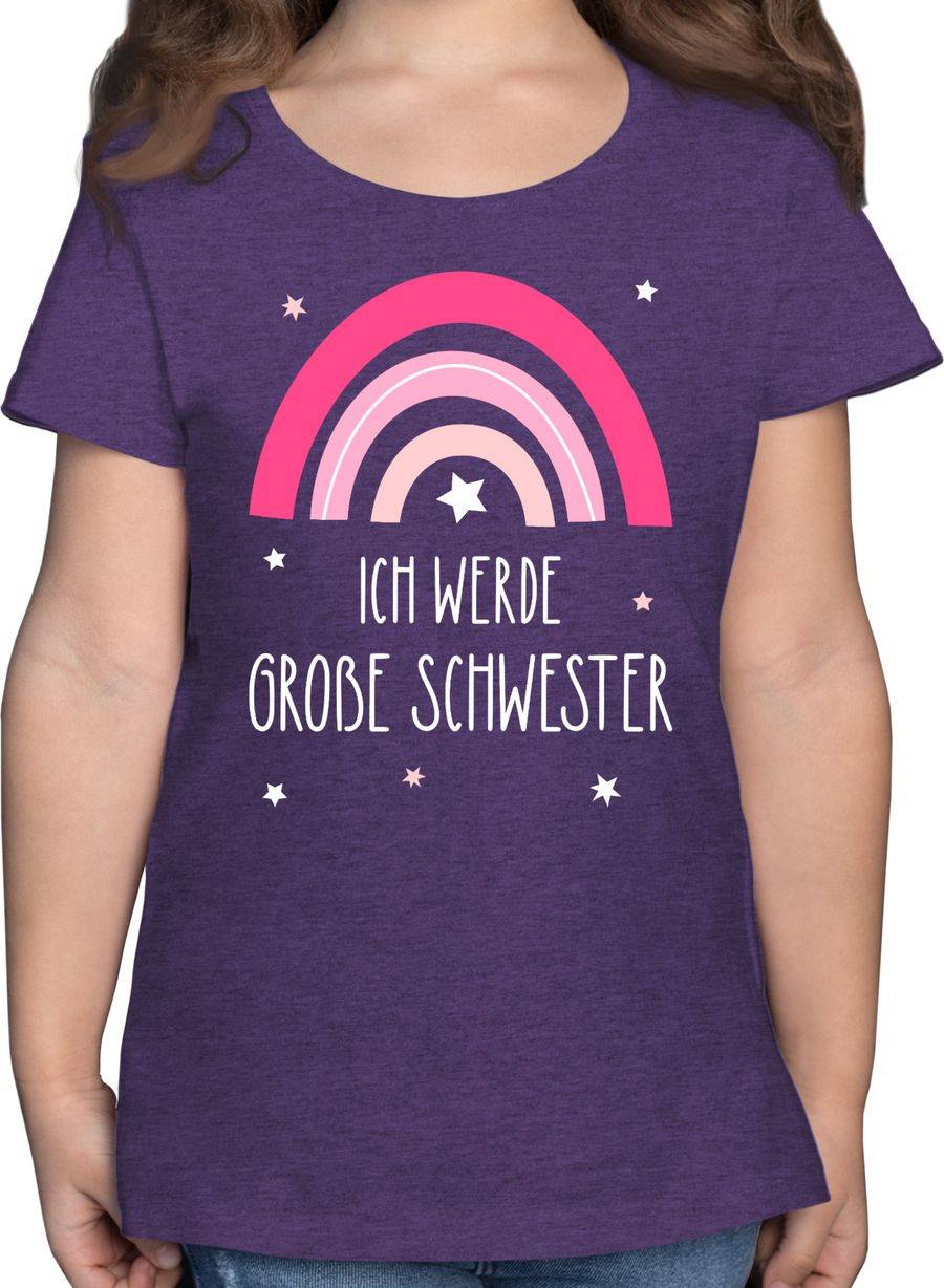 Shirtracer Ich werde große Schwester - Regenbogen - grosse Schwester Shirts & Mehr Shirtracer