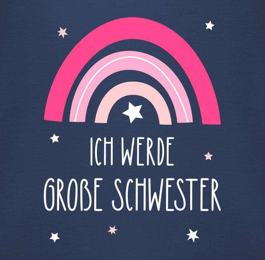 Shirtracer Ich Werde Große Schwester - Regenbogen - Grosse Schwester Shirts & Mehr Shirtracer
