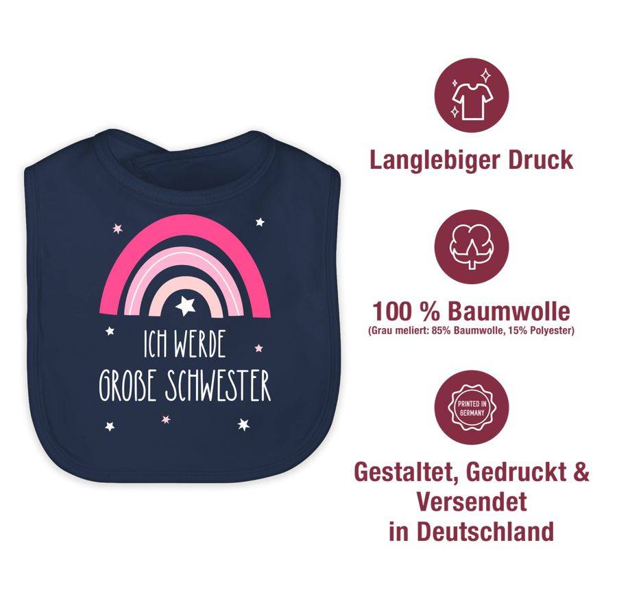 Shirtracer Ich Werde Große Schwester - Regenbogen - Grosse Schwester Shirts & Mehr Shirtracer