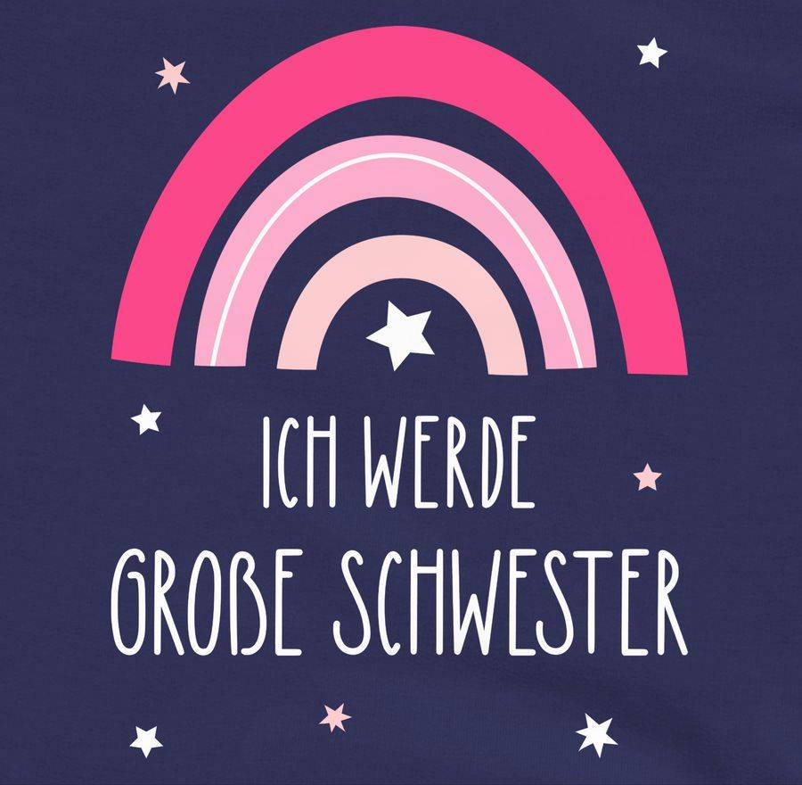 Shirtracer Ich Werde Große Schwester - Regenbogen - Grosse Schwester Shirts & Mehr Shirtracer