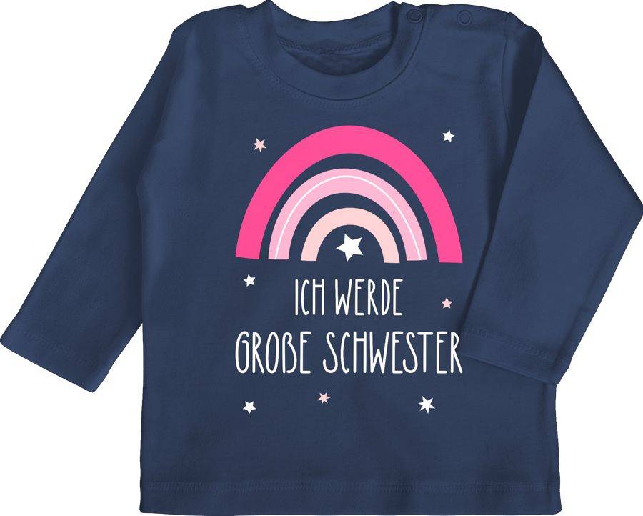 Shirtracer Ich werde große Schwester - Regenbogen - grosse Schwester Shirts & Mehr Shirtracer