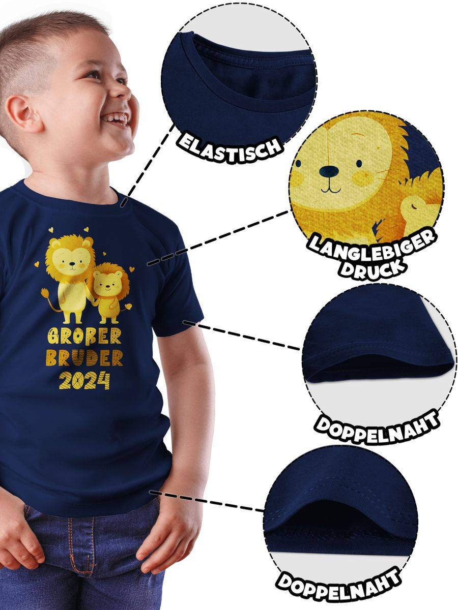 Shirtracer Ich Werde Großer Bruder 2024 Löwen: Tshirt Rucksack Shirtracer