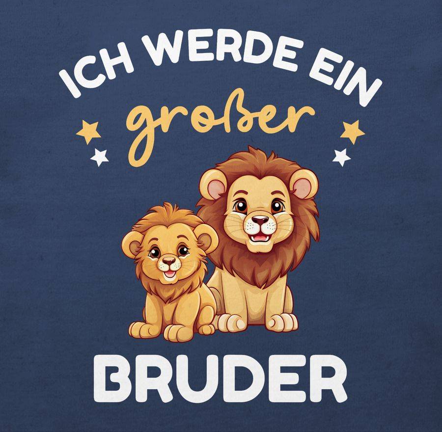 Shirtracer Ich Werde Großer Bruder Geschenk Löwen Shirts & Mehr Shirtracer