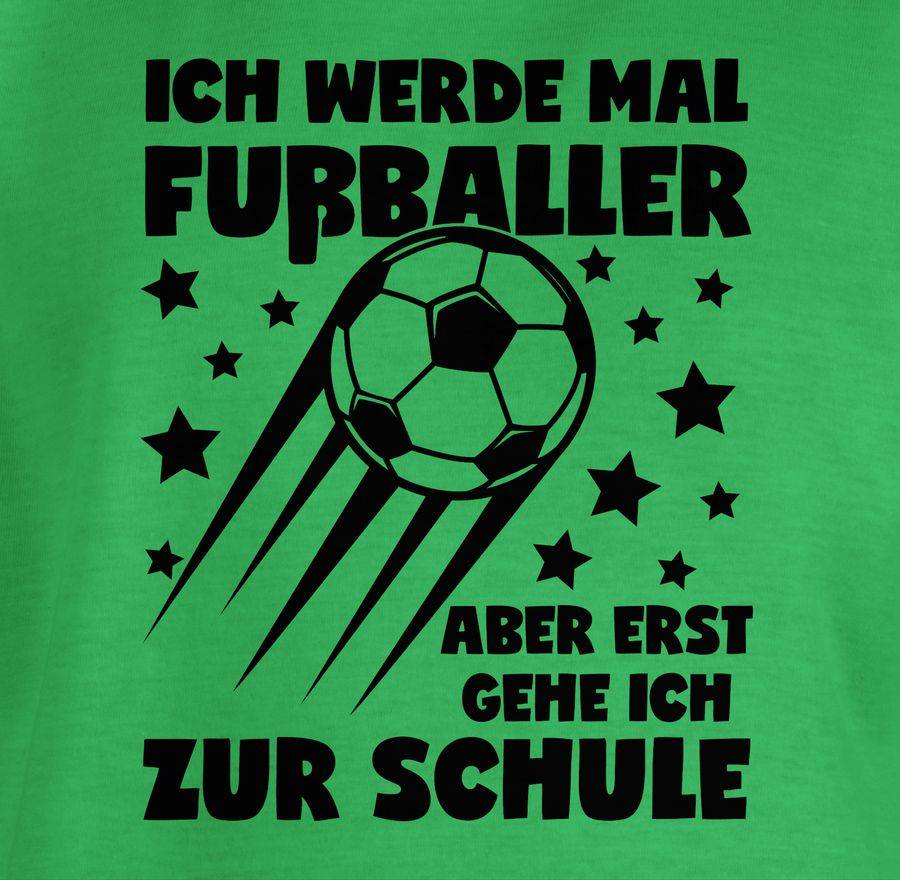 Shirtracer Ich Werde Mal Fußballer Aber Erst Gehe Ich Zur Schule - Schwarz: Tshirt Gym Bag Shirtracer