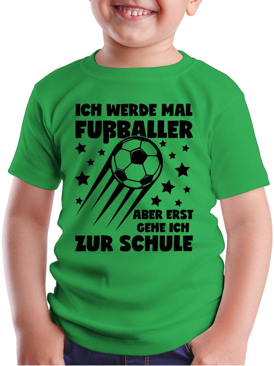 Shirtracer Ich Werde Mal Fußballer Aber Erst Gehe Ich Zur Schule - Schwarz: Tshirt Gym Bag Shirtracer