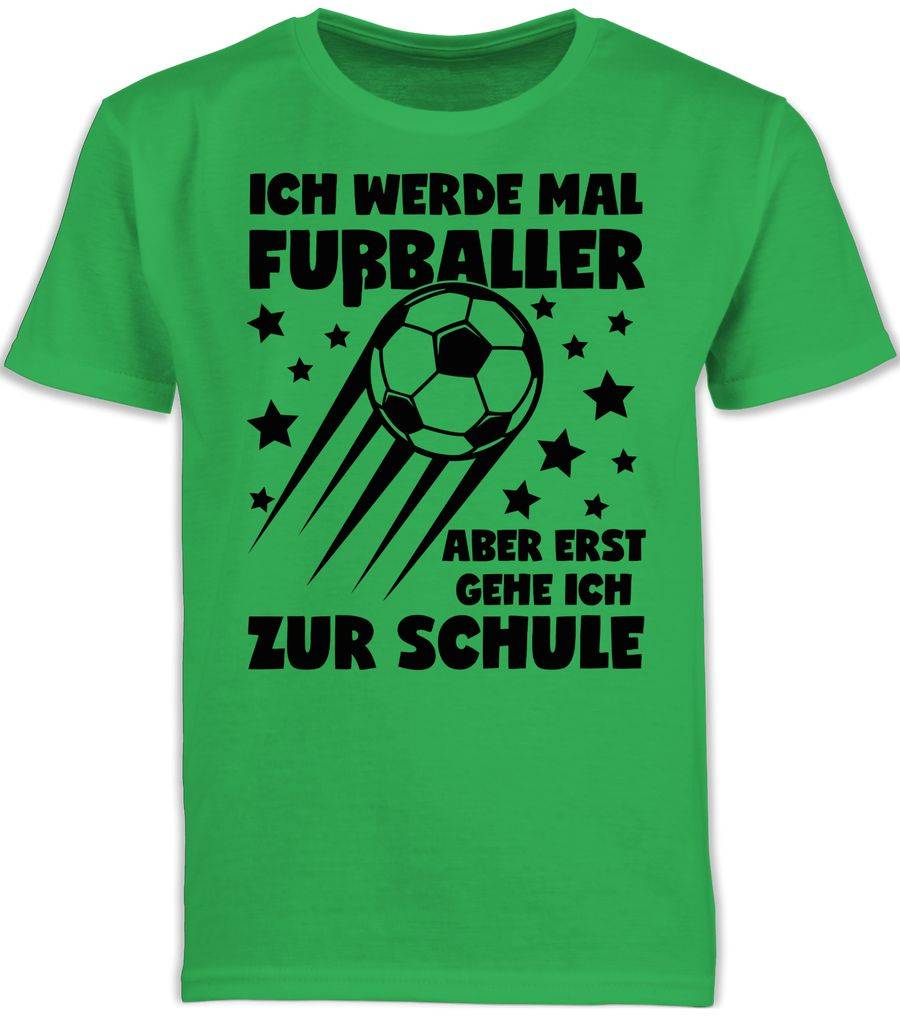 Shirtracer Ich werde mal Fußballer aber erst gehe ich zur Schule - schwarz: Tshirt Gym Bag Shirtracer