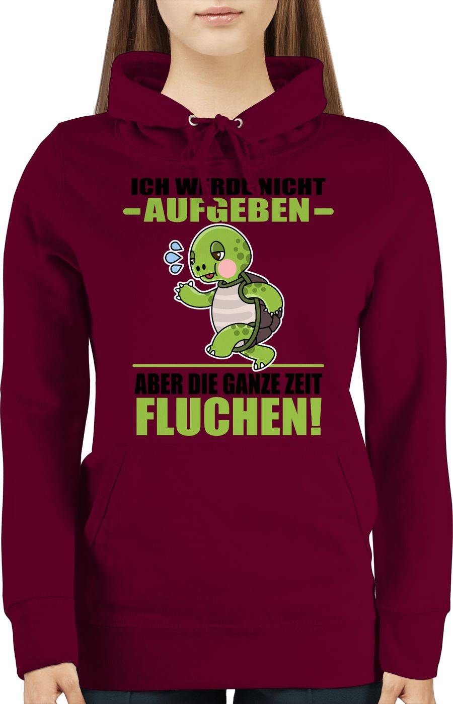 Shirtracer Ich Werde Nicht Aufgeben Aber Die Ganze Zeit Fluchen! - Schwarz Shirts & Mehr Shirtracer
